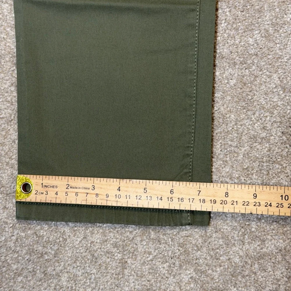 Tom Tailor Denim Chino Pants Men 36x34(*36x32) Olive Green Skinny Stretch Cotton